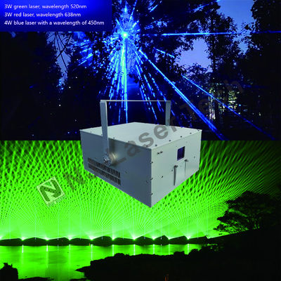 스트로브 1-25Hz 및 RoHS 인증을 가진 사용자 정의 가능한 레이저 조명 시스템
