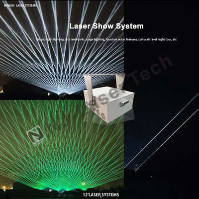 1.3mrad 빔 15W-30W 레이저 빛 R-638nm G-525nm B-455 Nm 파장 ±2% 출력 안정성