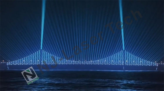 120W RGB 레이저 라이트 프로젝터 나이트클럽 및 바에 장기 사용