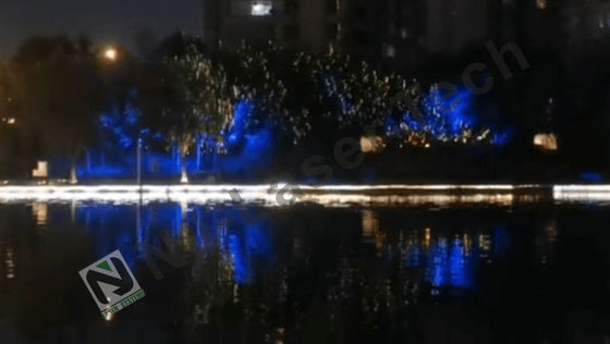 원격 제어 LED 광원 레이저 분수 조명 장식 디스플레이