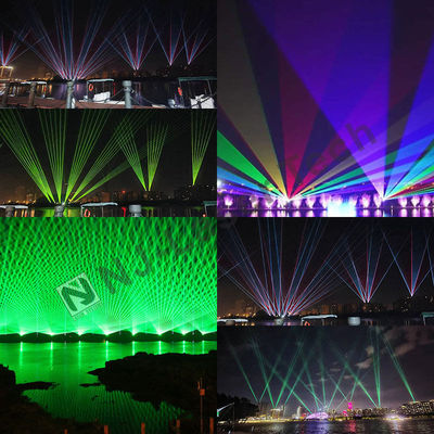 디스코 레이저 라이트 50G 전력 532Nm 파장으로 공간을 변형