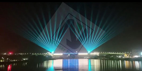 알루미늄 합금 주택 재료 효과 100mW 동적 효과와 함께 스테이지 조명 IP